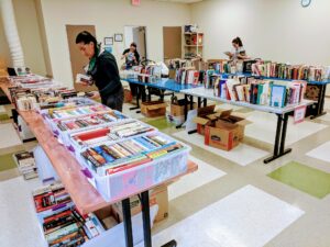 Book sale tables